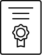 Home icon certificate